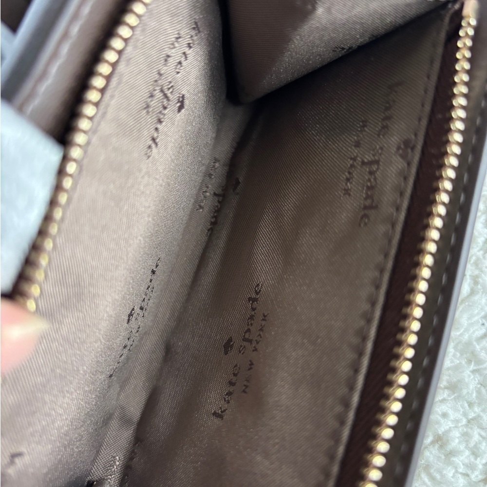 Kate Spade Brown Leather Wallet NWOT - Picture 8 of 9